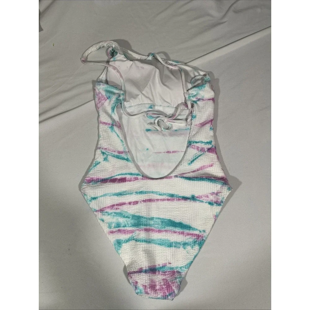 NWD BECCA [ Small ] Iconic Violet Pucker Rib OneShoulder One Piece Swimsuit 7024